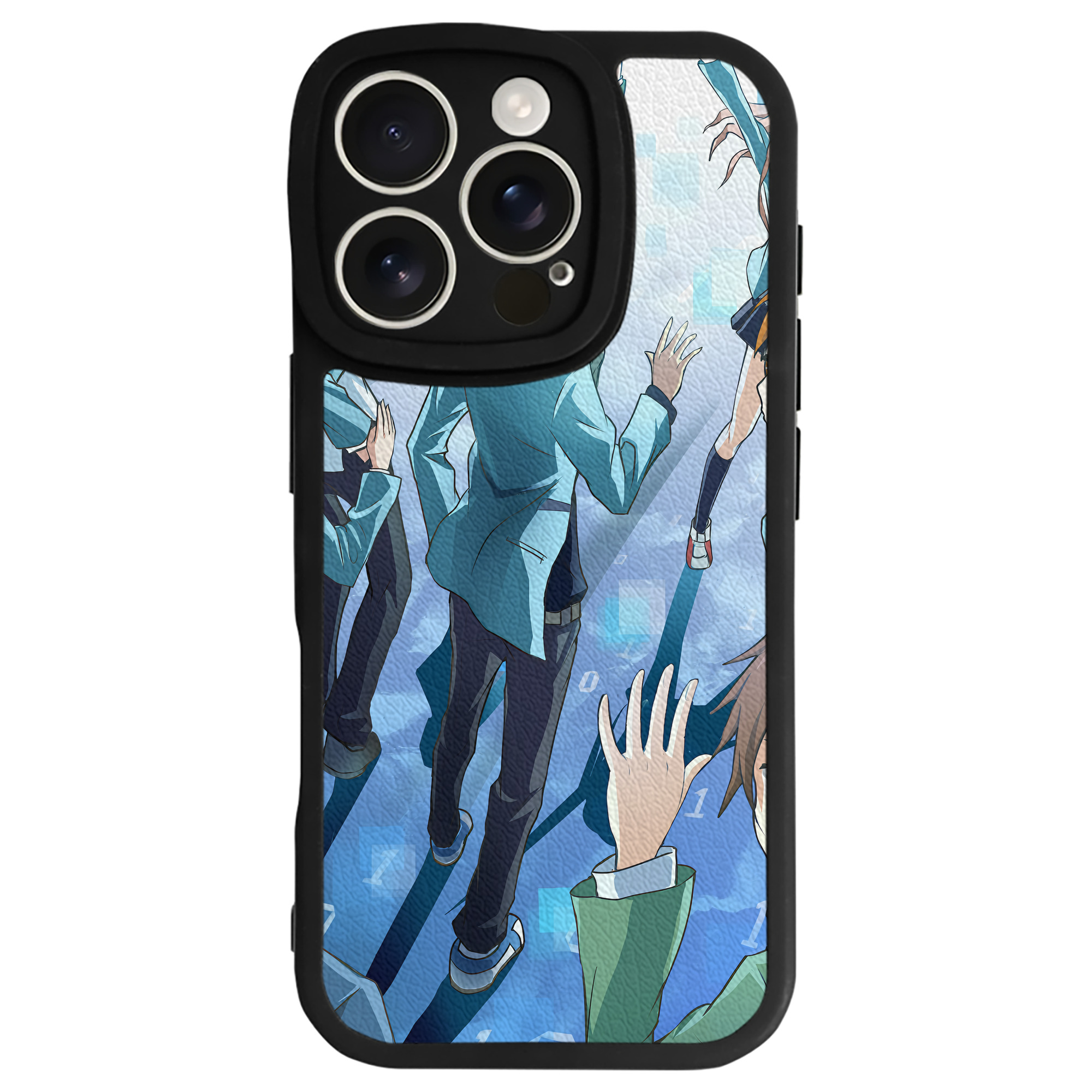 （画像用） Digimon デジタルモンスター/デジモン 【iPhone 16シリーズ対応】シリコンスマホケース（レザー調） 材質：シリコン